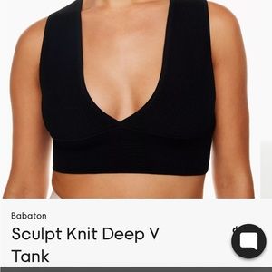 Aritzia Babaton Sculpt Vneck Tank Size M